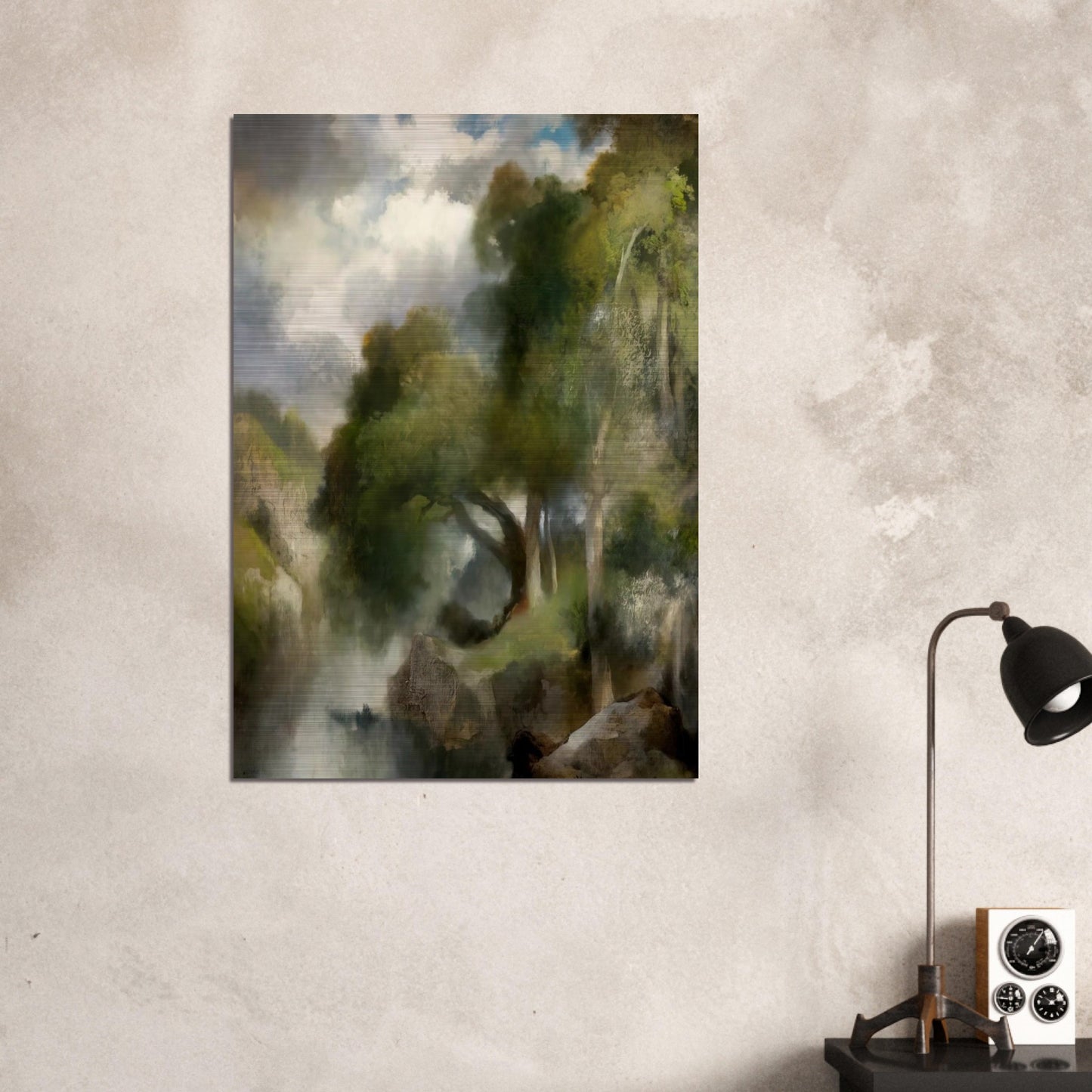 California Landscape - Thomas Moran Brushed Aluminum Print - 70x100 cm / 28x40 inches | Thomas Moran Aluminum Print | Thomas Moran Prints