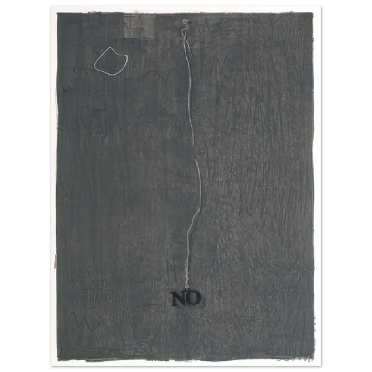 Jasper Johns - NO 1969  75x100 cm / 30x40inches Fine Art Poster