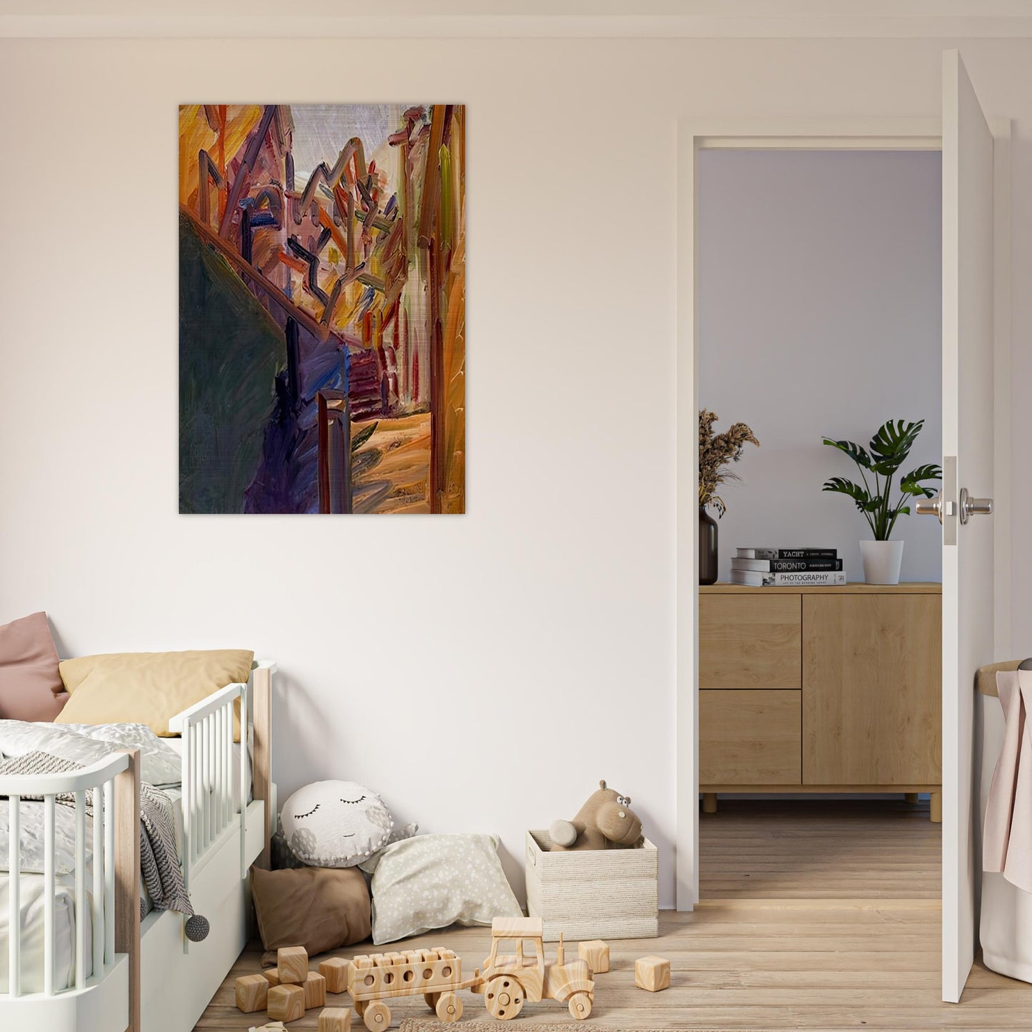 ALBERO DI FRONTE 1 - Frank Auerbach Brushed Aluminum Print - 70x100 cm / 28x40 inches | Frank Auerbach Aluminum Print | Frank Auerbach Prints
