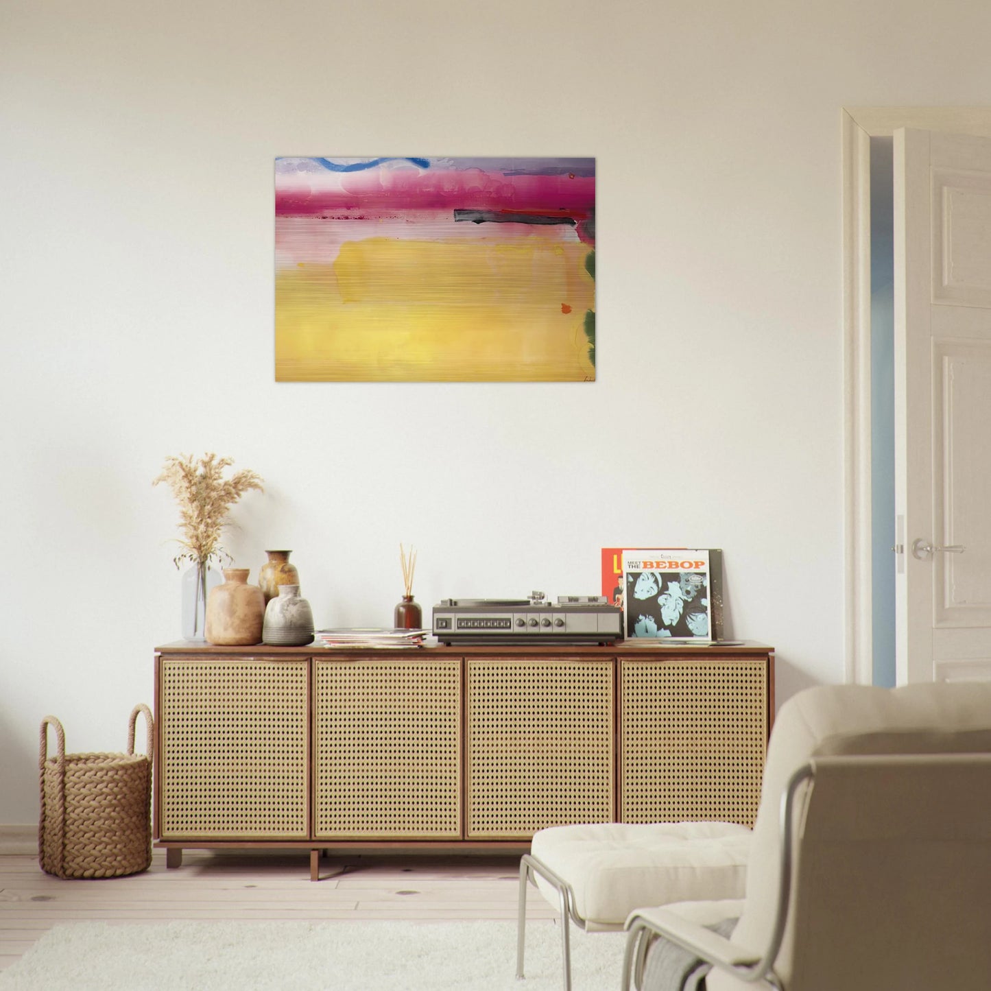 Black-Eyed Susan - 1988 - Helen Frankenthaler Brushed Aluminum Print - 70x100 cm / 28x40 inches | Helen Frankenthaler Aluminum Print | Helen Frankenthaler Prints