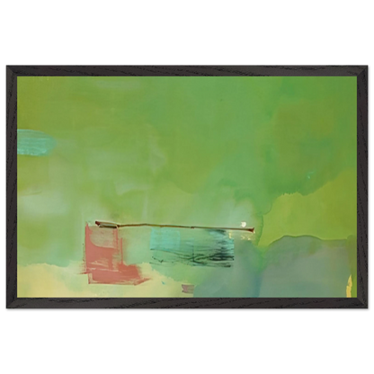 Helen Frankenthaler - Springscape - 1975 Wall art - 45x60 cm / 18x24 inches - Premium Wooden Framed Poster With Fine Art Paper - Wood frame