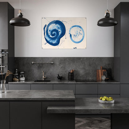 Composition  Blue Balls  - Sam Francis Acrylic Print - 70x100 cm / 28x40″ inches
