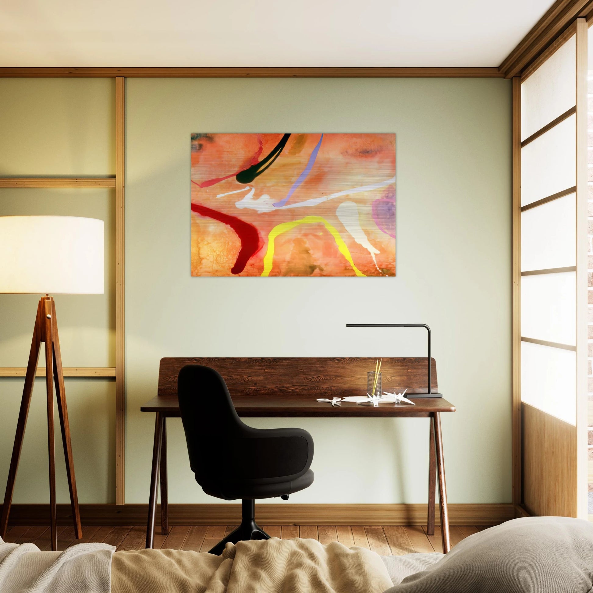 Sarah Rose - 1969 - Ronnie Landfield Brushed Aluminum Print - 70x100 cm / 28x40 inches | Ronnie Landfield Aluminum Print | Ronnie Landfield Prints