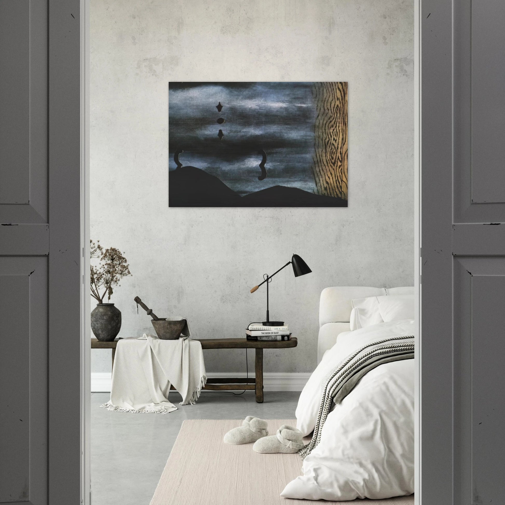 THE LINING OF SLEEP 1928 - Rene Magritte Brushed Aluminum Print - 70x100 cm / 28x40 inches | Rene Magritte Aluminum Print | Rene Magritte Prints
