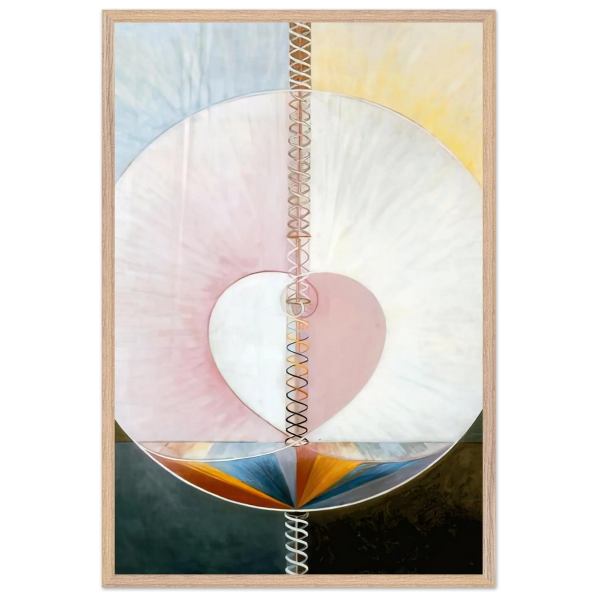 Hilma af Klint - WHAT A HUMAN BEING IS 1910 Wall art - 60x90 cm / 24x36 Inches - Fine Art Poster - -