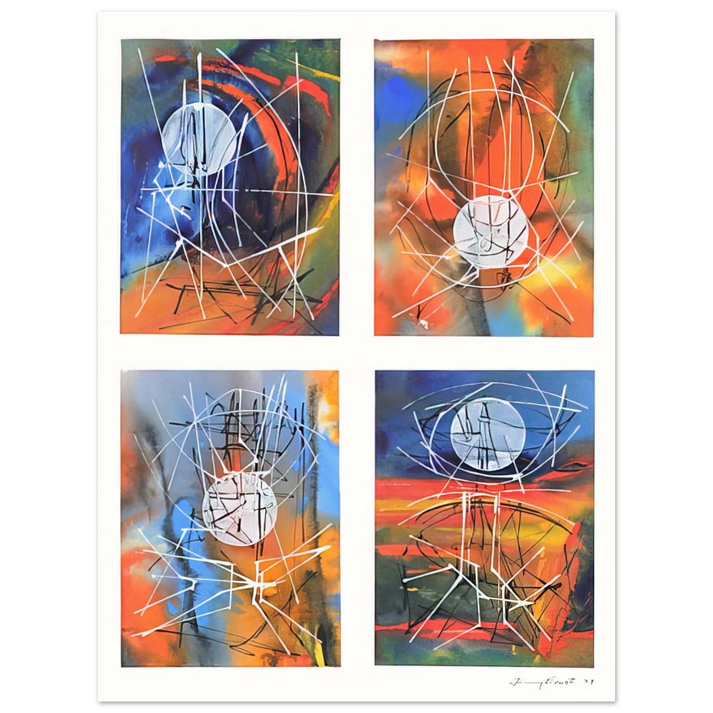 Jimmy Ernst - Four Days - 1979  75x100 cm / 30x40inches Fine Art Poster