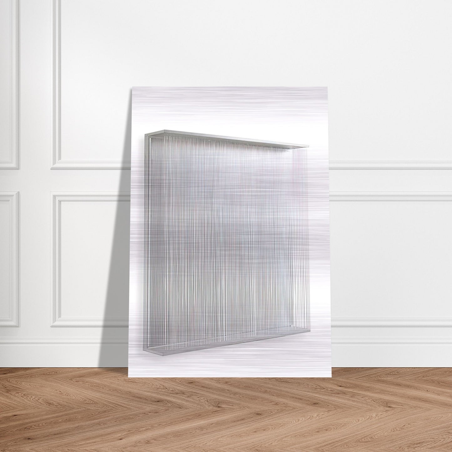 VIBRATION BLANCHE 1995 - Jesus Rafael Soto Brushed Aluminum Print - 70x100 cm / 28x40 inches | Jesus Rafael Soto Aluminum Print | Jesus Rafael Soto Prints