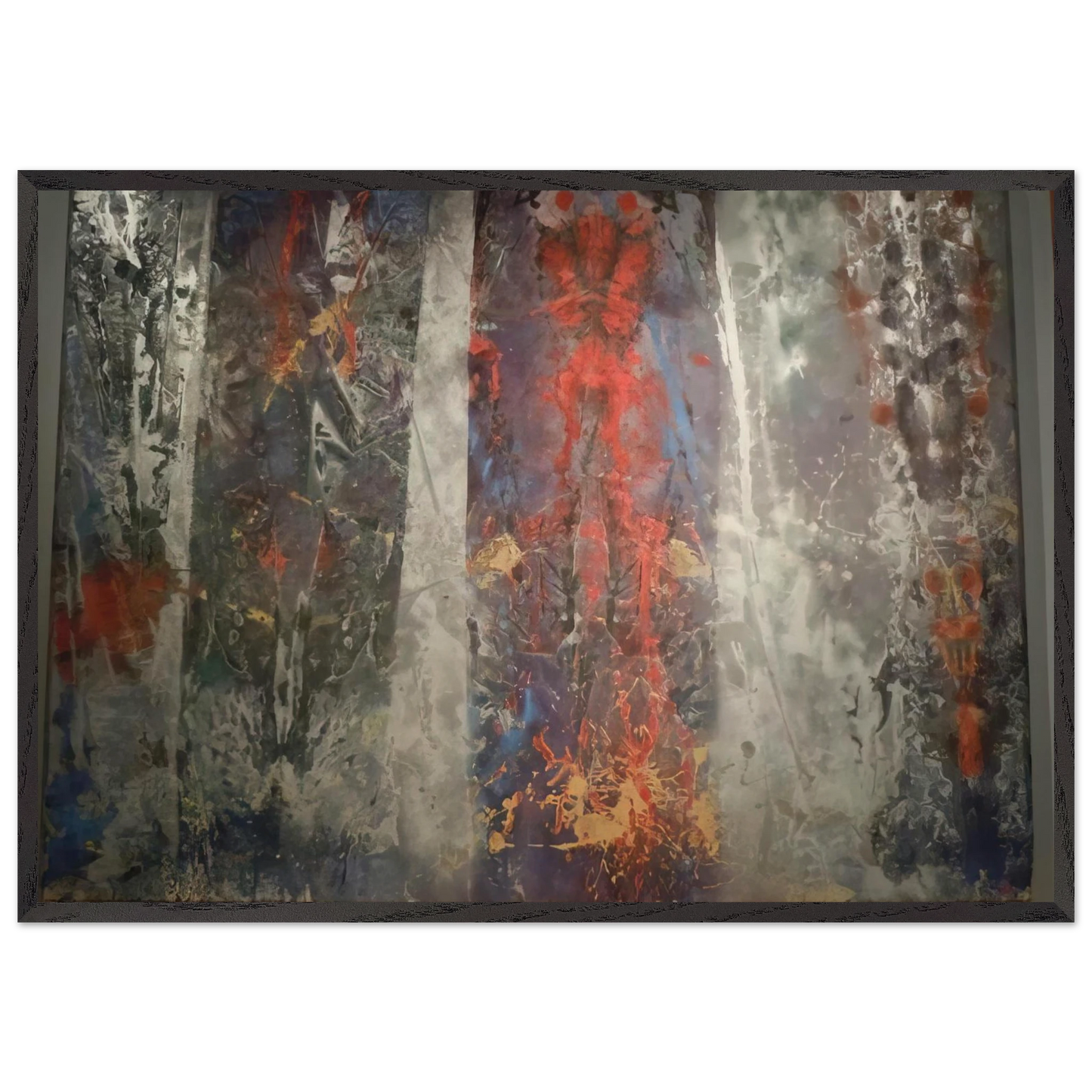 Restore - Sam Gilliam 70x100 cm / 28x40 inches Framed Art Print – Black Wooden Frame