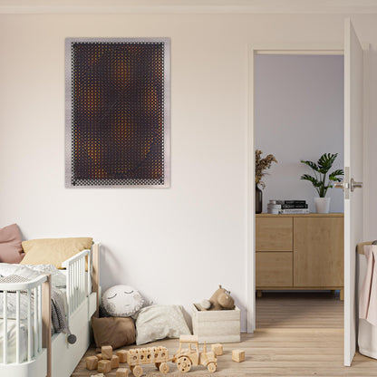 Círculo rojo y amarillo - 1970 - Antonio Asis Brushed Aluminum Print - 70x100 cm / 28x40 inches | Antonio Asis Aluminum Print | Antonio Asis Prints