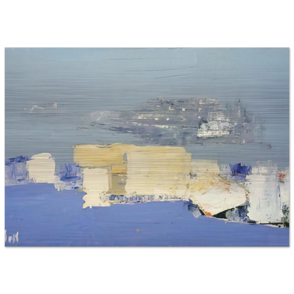 Paysage méditerranéen - Art Informel - Nicolas de Stael Brushed Aluminum Print - 70x100 cm / 28x40 inches | Nicolas de Stael Aluminum Print | Nicolas de Stael Prints