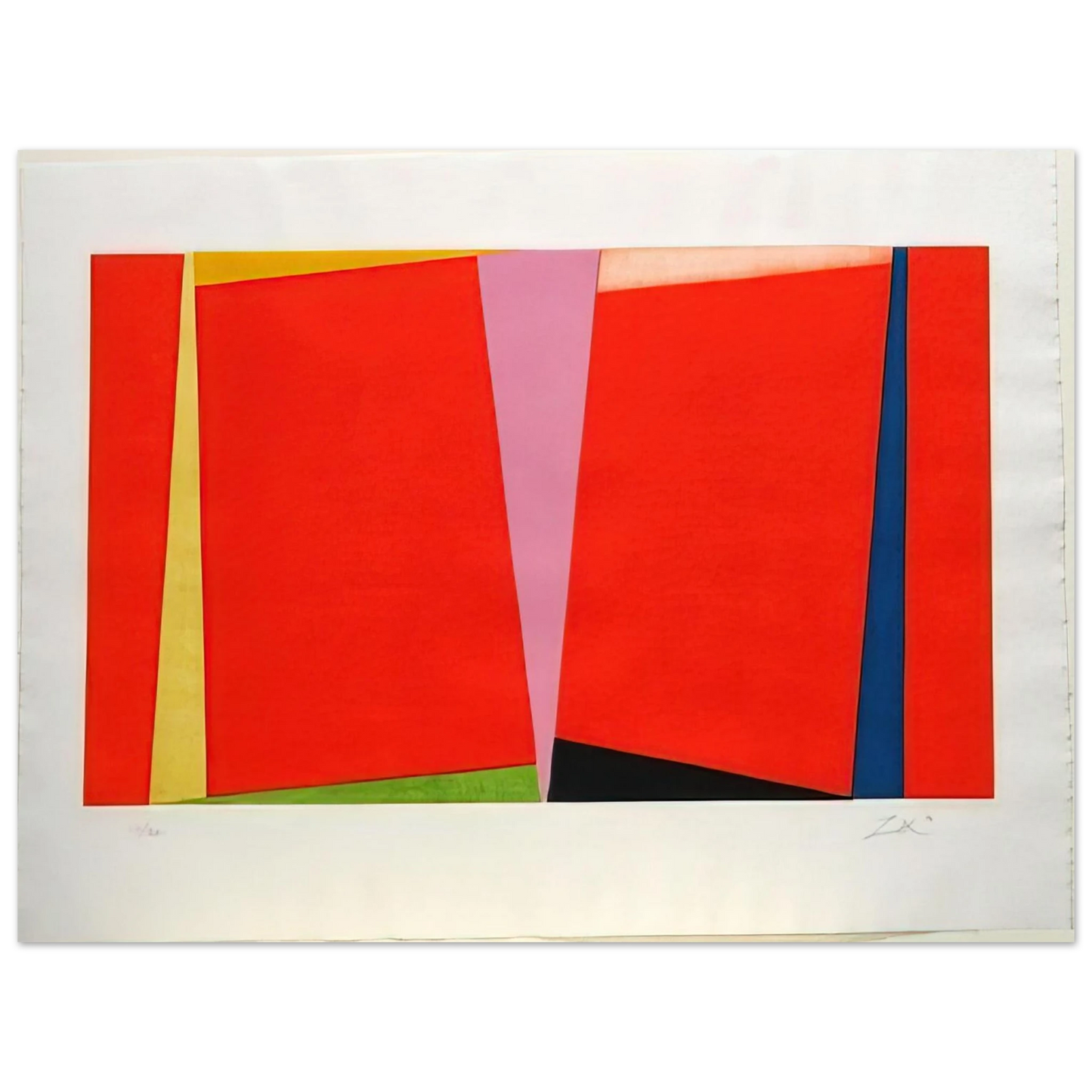 Larry Zox - Untitled - 1970  75x100 cm / 30x40inches Fine Art Poster