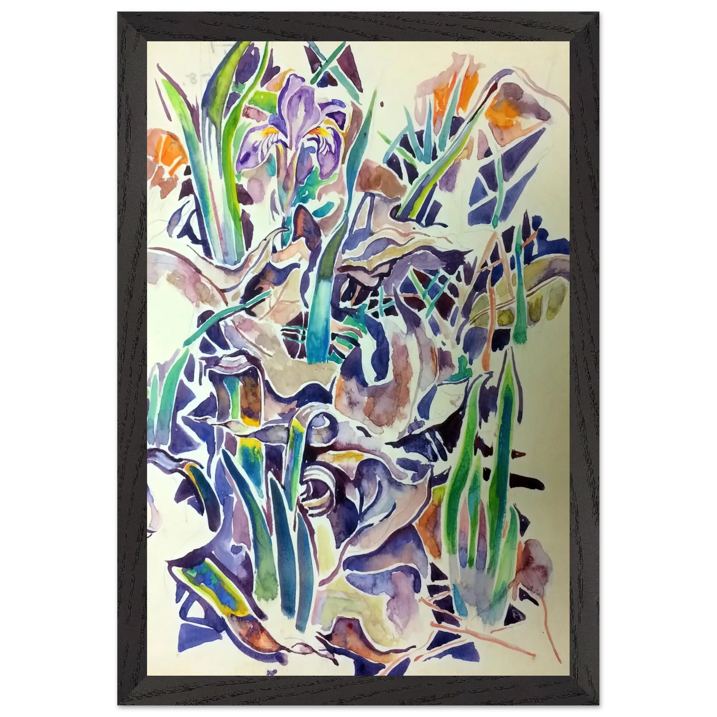 Walter Inglis Anderson - Walter Anderson Wall art - 30x40 cm / 12x16 inches - Premium Wooden Framed Poster With Fine Art Paper - Black frame