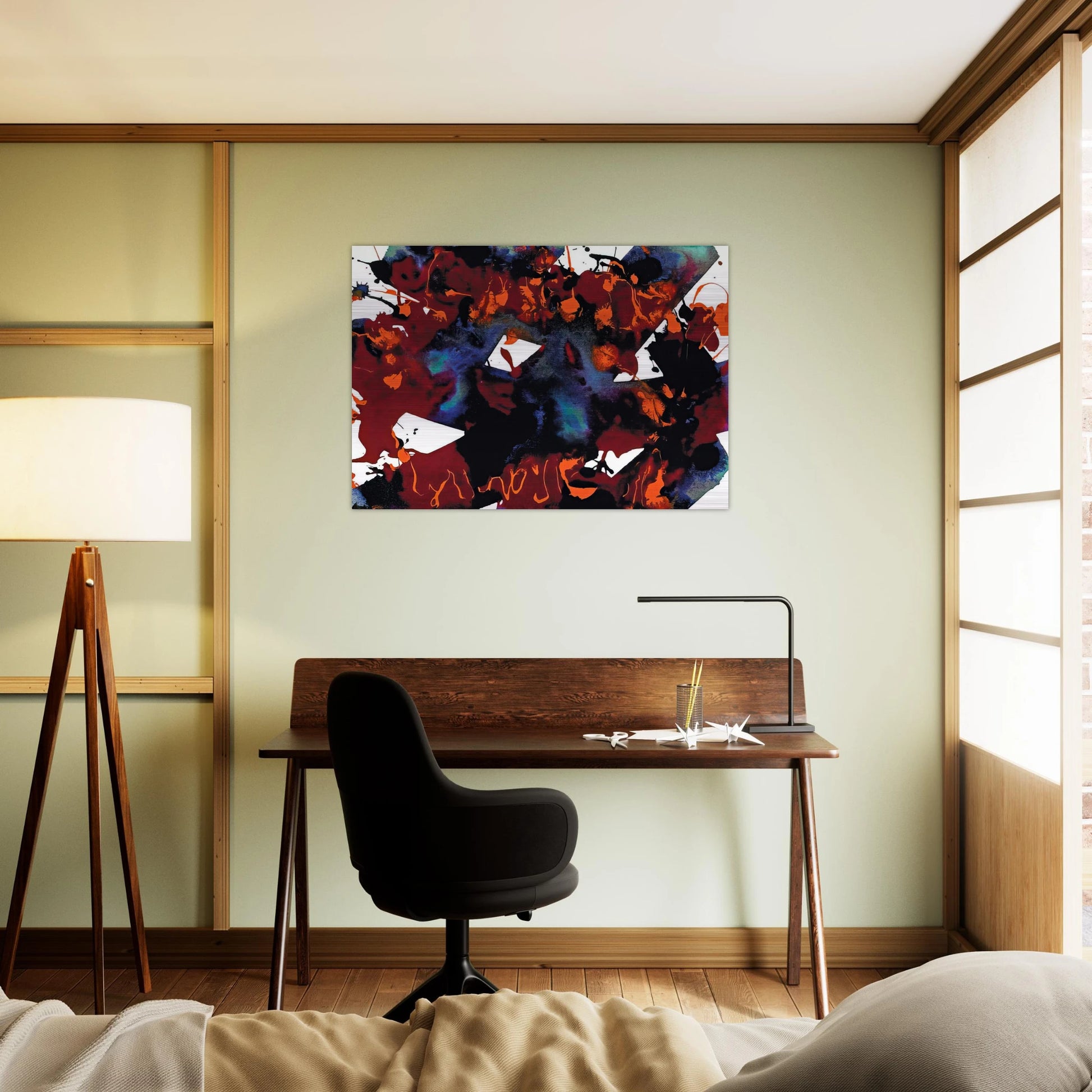 Untitled  SFP94-149  SFF 1819  - Sam Francis Brushed Aluminum Print - 70x100 cm / 28x40 inches | Sam Francis Aluminum Print | Sam Francis Prints