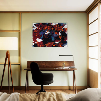 Untitled  SFP94-149  SFF 1819  - Sam Francis Brushed Aluminum Print - 70x100 cm / 28x40 inches | Sam Francis Aluminum Print | Sam Francis Prints