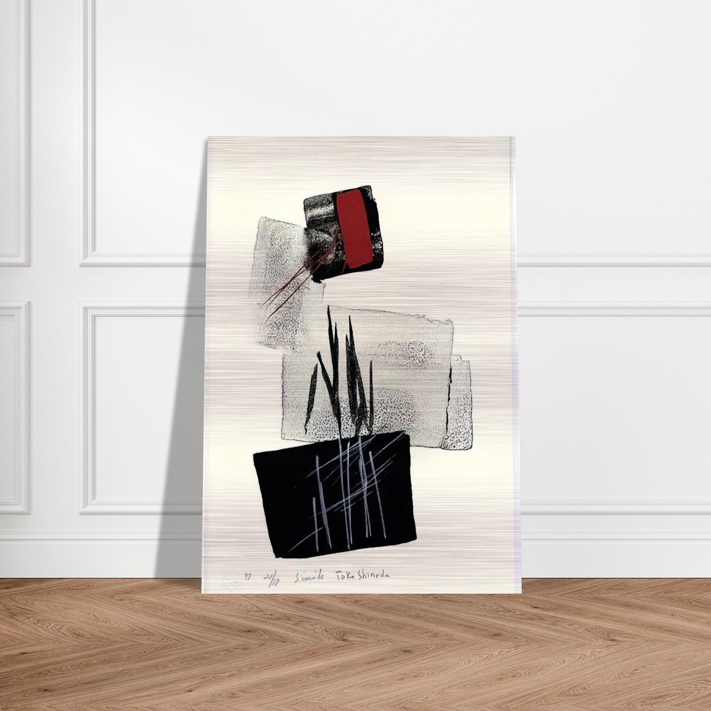 Simile - 1997 - Toko Shinoda Brushed Aluminum Print - 70x100 cm / 28x40 inches | Toko Shinoda Aluminum Print | Toko Shinoda Prints