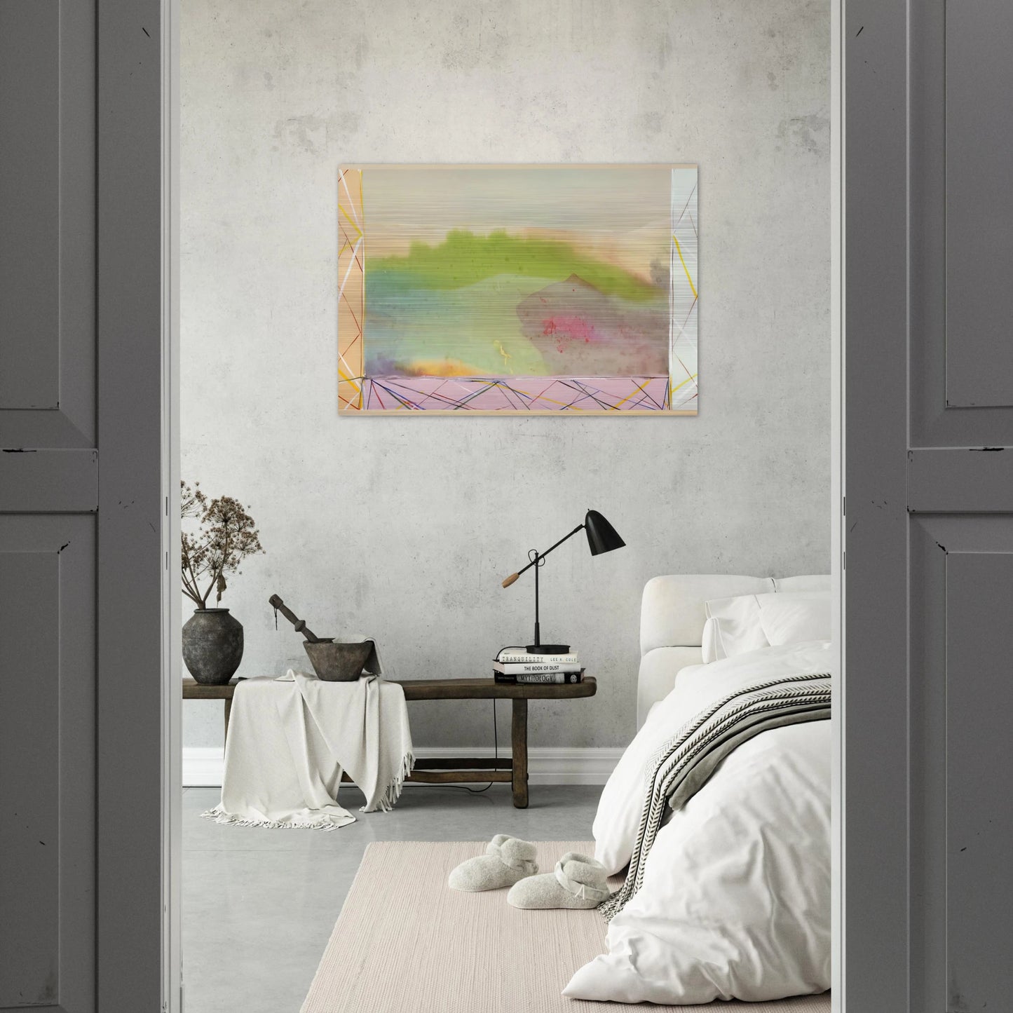 A Vision - 1988 - Ronnie Landfield Brushed Aluminum Print - 70x100 cm / 28x40 inches | Ronnie Landfield Aluminum Print | Ronnie Landfield Prints