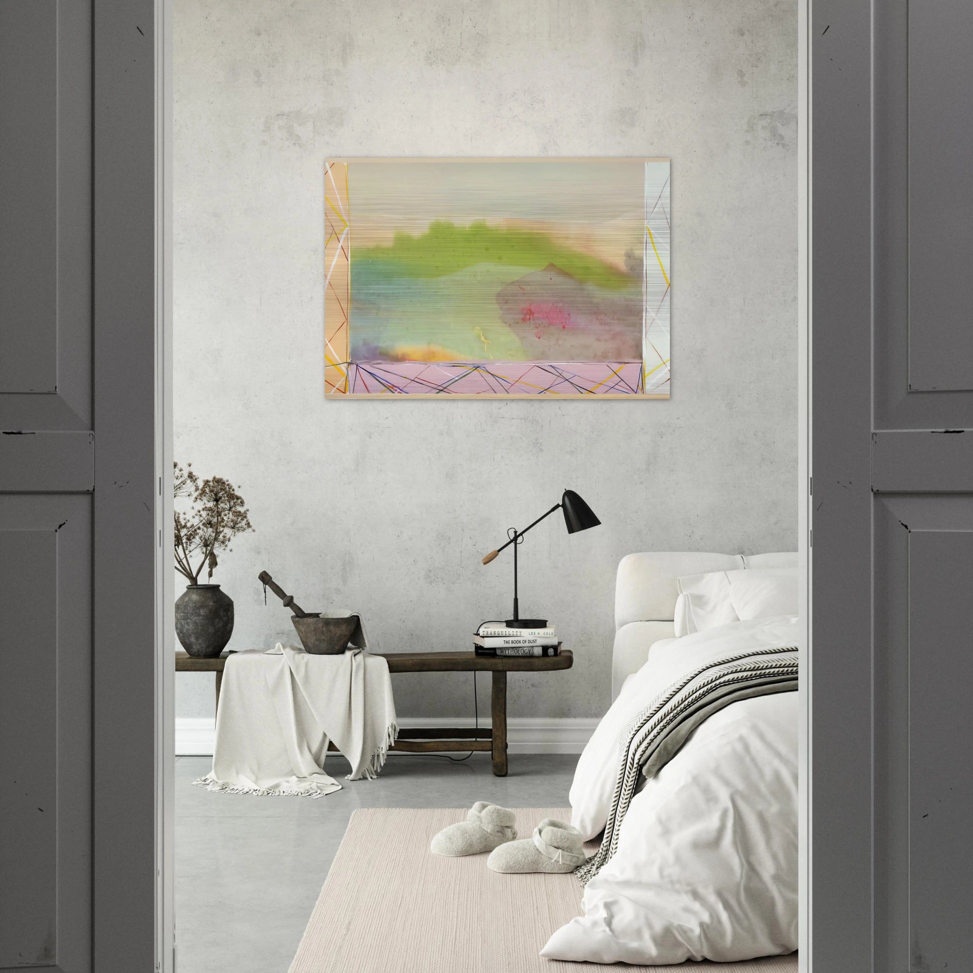 A Vision - 1988 - Ronnie Landfield Brushed Aluminum Print - 70x100 cm / 28x40 inches | Ronnie Landfield Aluminum Print | Ronnie Landfield Prints