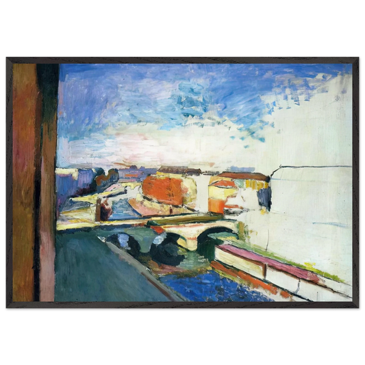 PONT SAINT MICHEL IN PARIS - Henri Matisse 70x100 cm / 28x40 inches Framed Art Print – Black Wooden Frame