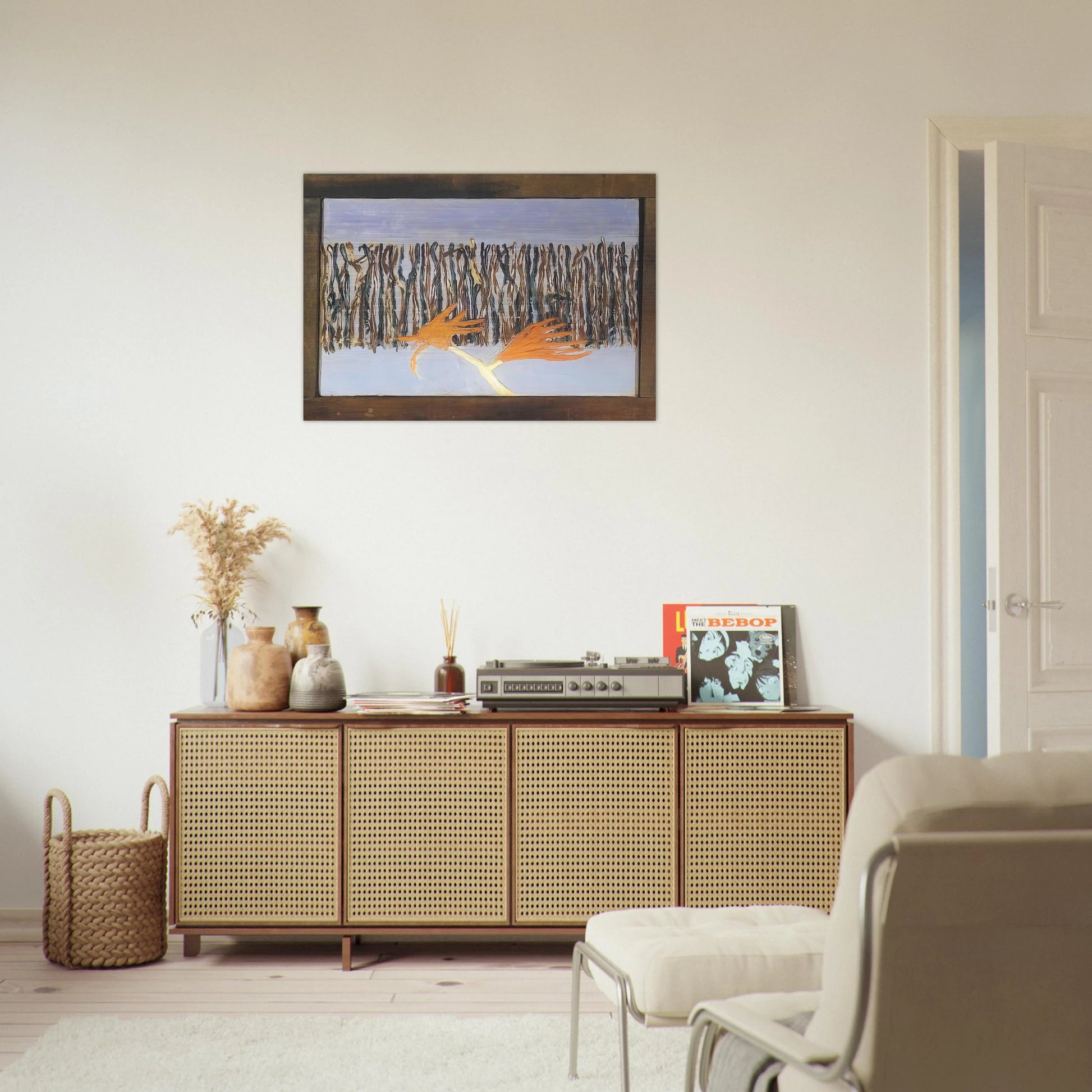 Burning Bush - 1953 - Forrest Bess Brushed Aluminum Print - 70x100 cm / 28x40 inches | Forrest Bess Aluminum Print | Forrest Bess Prints