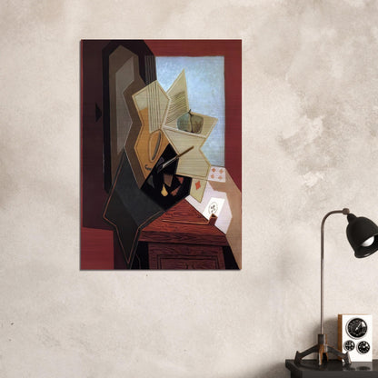 THE PAINTER S WINDOW 1925 - Juan Gris Brushed Aluminum Print - 70x100 cm / 28x40 inches | Juan Gris Aluminum Print | Juan Gris Prints