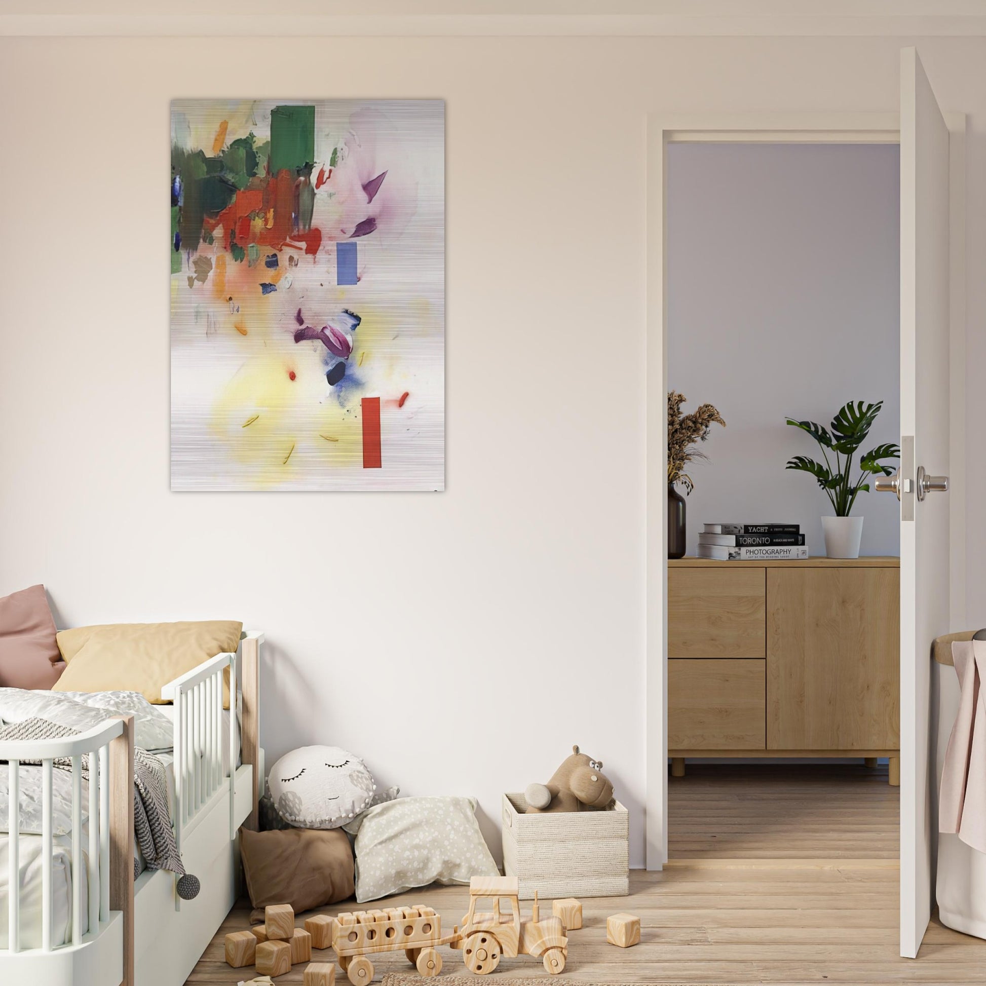 The Castle - Hans Hofmann Brushed Aluminum Print - 70x100 cm / 28x40 inches | Hans Hofmann Aluminum Print | Hans Hofmann Prints