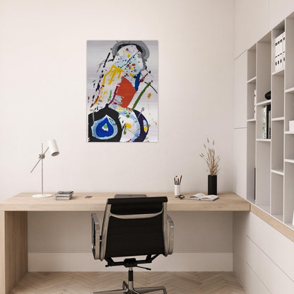 untitled  sfe081  - Sam Francis Brushed Aluminum Print - 70x100 cm / 28x40 inches | Sam Francis Aluminum Print | Sam Francis Prints