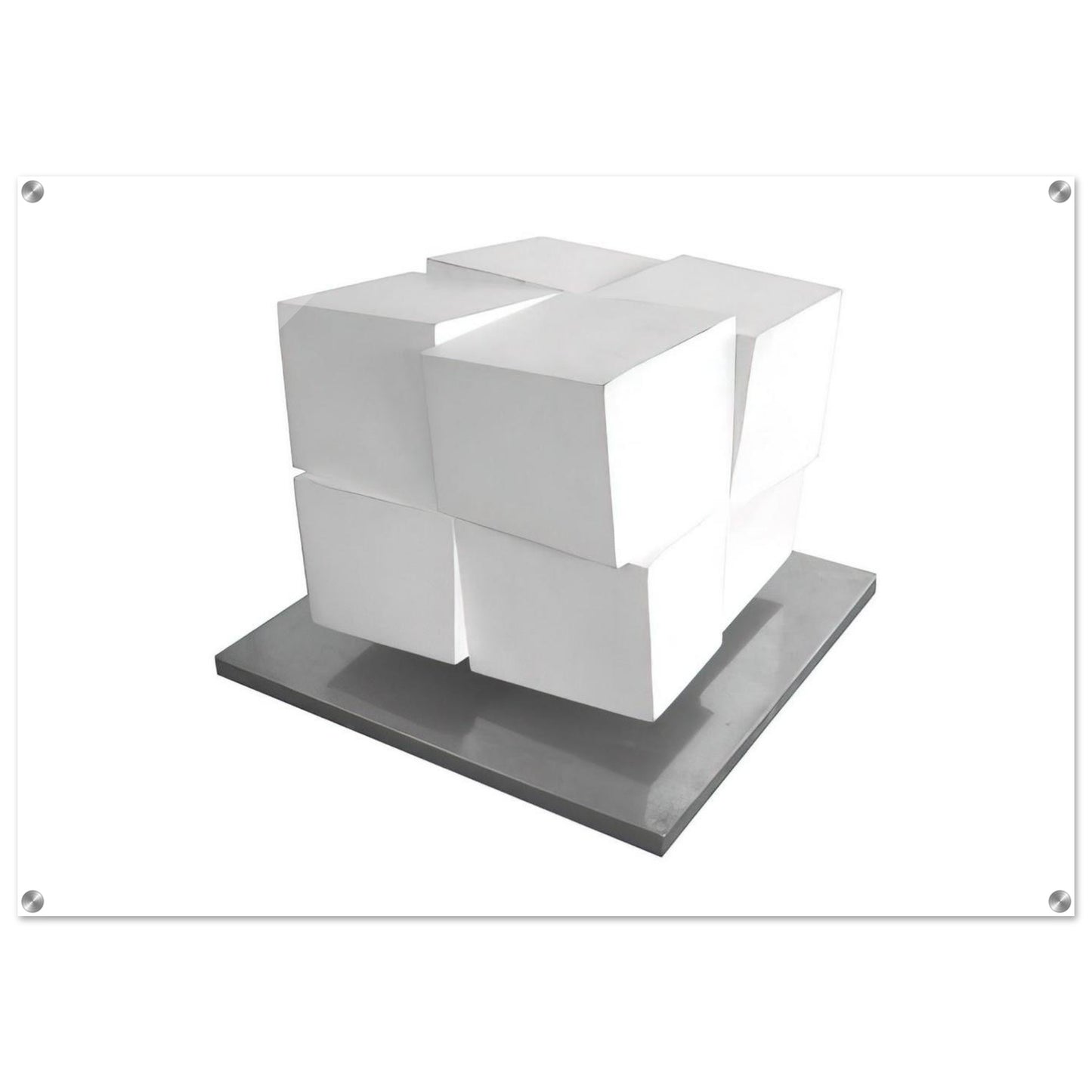 Split Cube - 1962 - Jeremy Moon Acrylic Print - 70x100 cm / 28x40″ inches | Jeremy Moon Wall Art | Jeremy Moon Prints