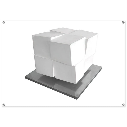 Split Cube - 1962 - Jeremy Moon Acrylic Print - 70x100 cm / 28x40″ inches | Jeremy Moon Wall Art | Jeremy Moon Prints