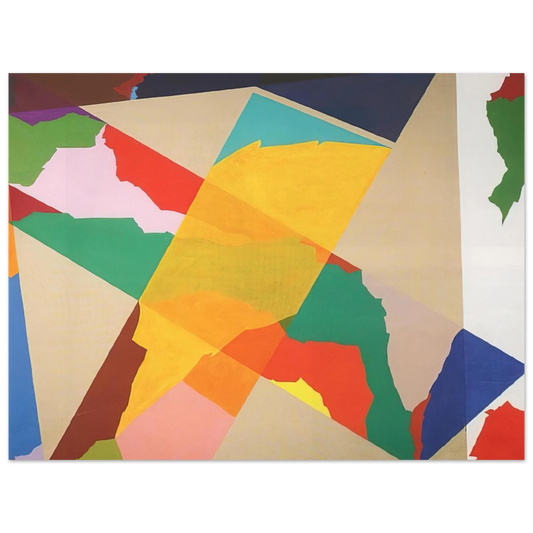 Piero Dorazio - In Croce III - 1969  75x100 cm / 30x40inches Fine Art Poster