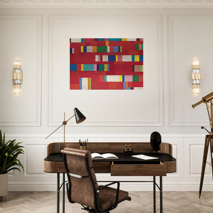 Rosso Perugino - 1979 - Piero Dorazio Brushed Aluminum Print - 70x100 cm / 28x40 inches | Piero Dorazio Aluminum Print | Piero Dorazio Prints