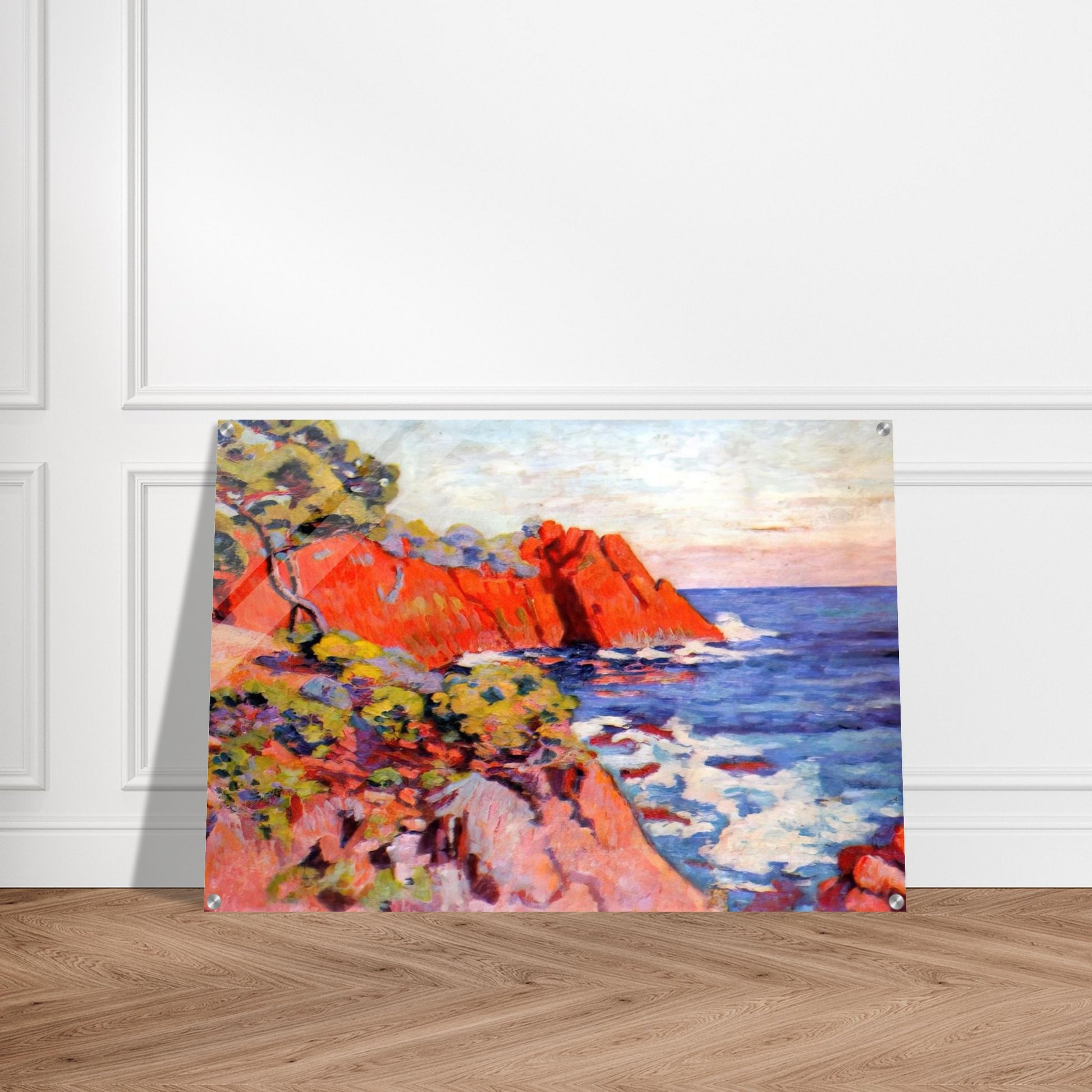 Rochers sur la Côte à Agay - 1907 - Armand Guillaumin Acrylic Print - 70x100 cm / 28x40″ inches