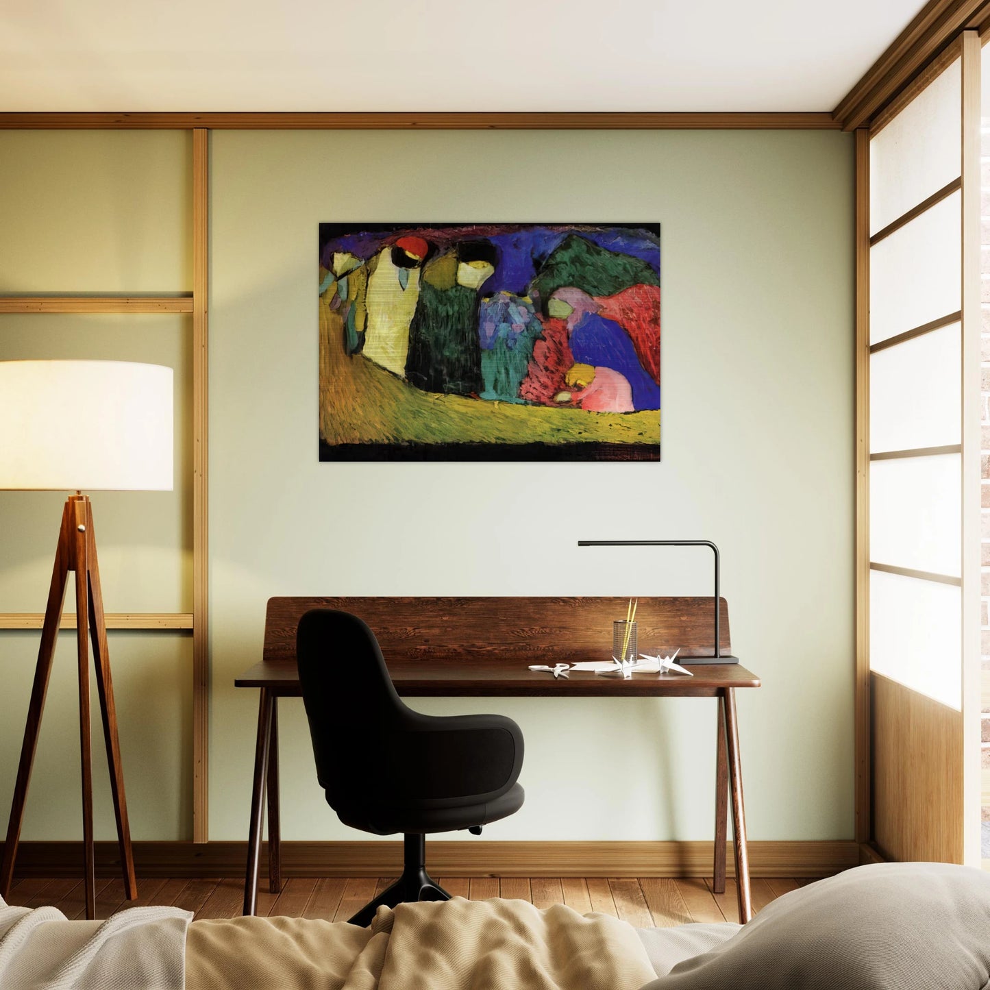 ENCOUNTER 1908 - Wassily Kandinsky Brushed Aluminum Print - 70x100 cm / 28x40 inches | Wassily Kandinsky Aluminum Print | Wassily Kandinsky Prints