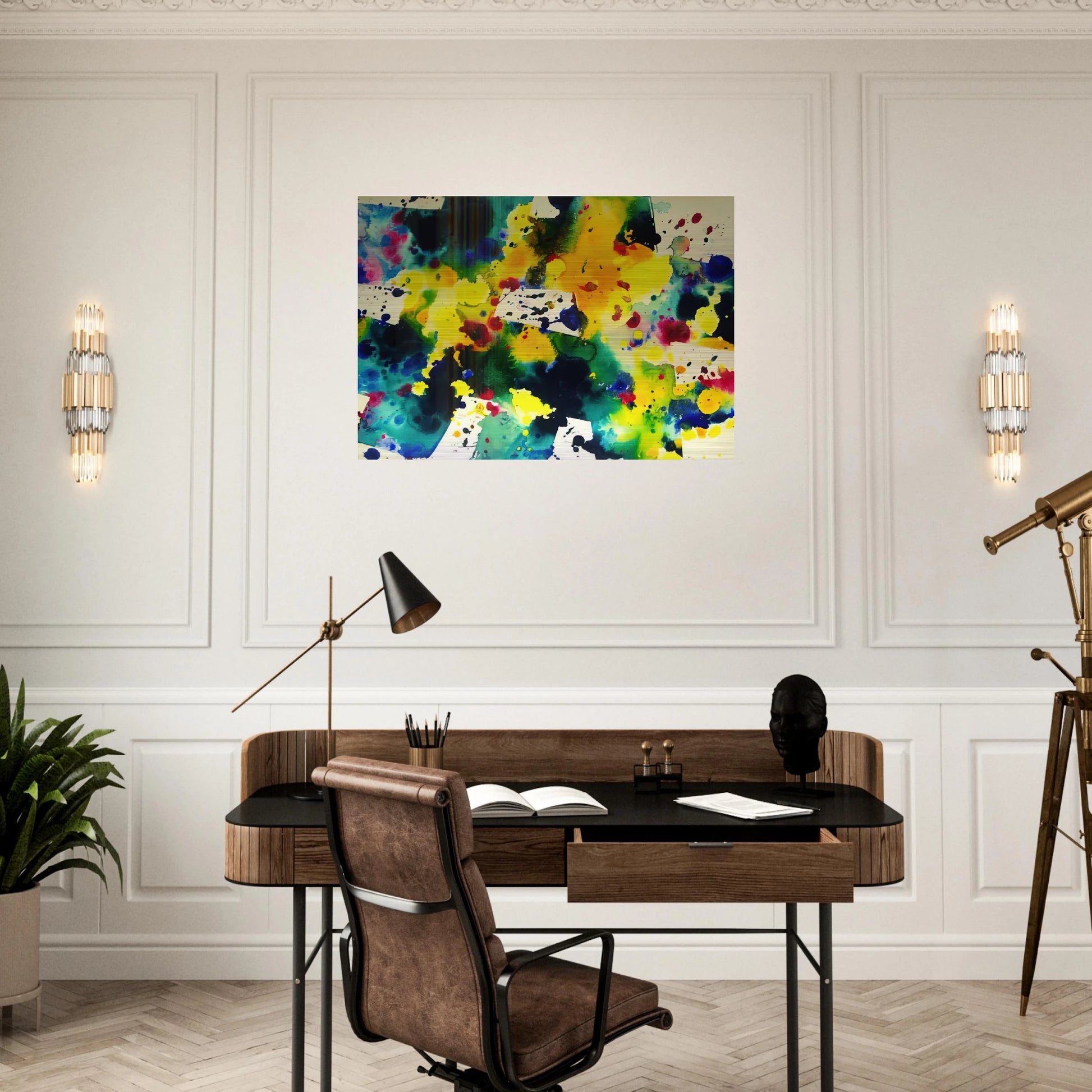 Tokyo - Sam Francis Brushed Aluminum Print - 70x100 cm / 28x40 inches | Sam Francis Aluminum Print | Sam Francis Prints
