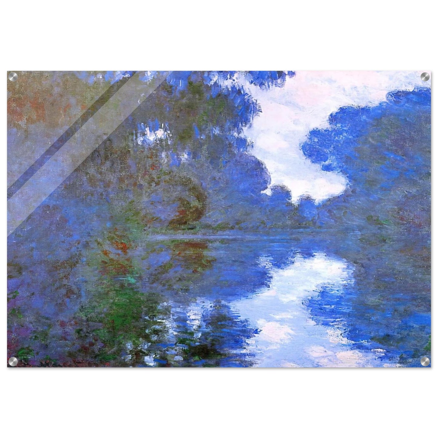 Morning on the Seine, Clear Weather 02 - claude monet Acrylic Print - 70x100 cm / 28x40″ inches