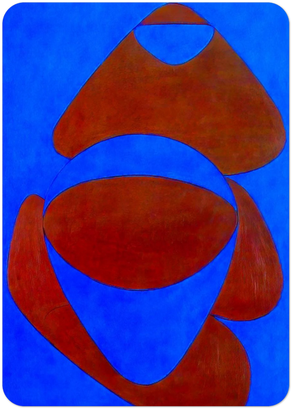 Mar Caribe - 1950 By Victor Vasarely Pack of 10 Post Cards | Victor Vasarely Post Cards | A6 (10.5 x 14.8 cm) - 4.1 x 5.8 inches