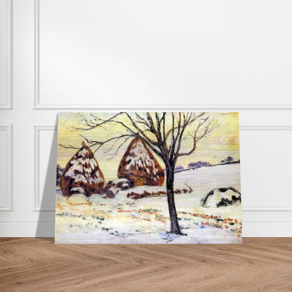 Effts de neige à Palaiseau - 1883 - Armand Guillaumin Brushed Aluminum Print - 70x100 cm / 28x40 inches | Armand Guillaumin Aluminum Print | Armand Guillaumin Prints