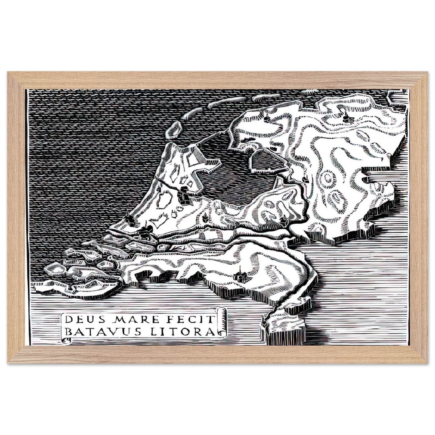 MC Escher - ESCHER (28) Wall Art - 30x40 cm / 12x16 inches - Premium Wooden Framed Poster With Fine Art Paper-canvas - White frame