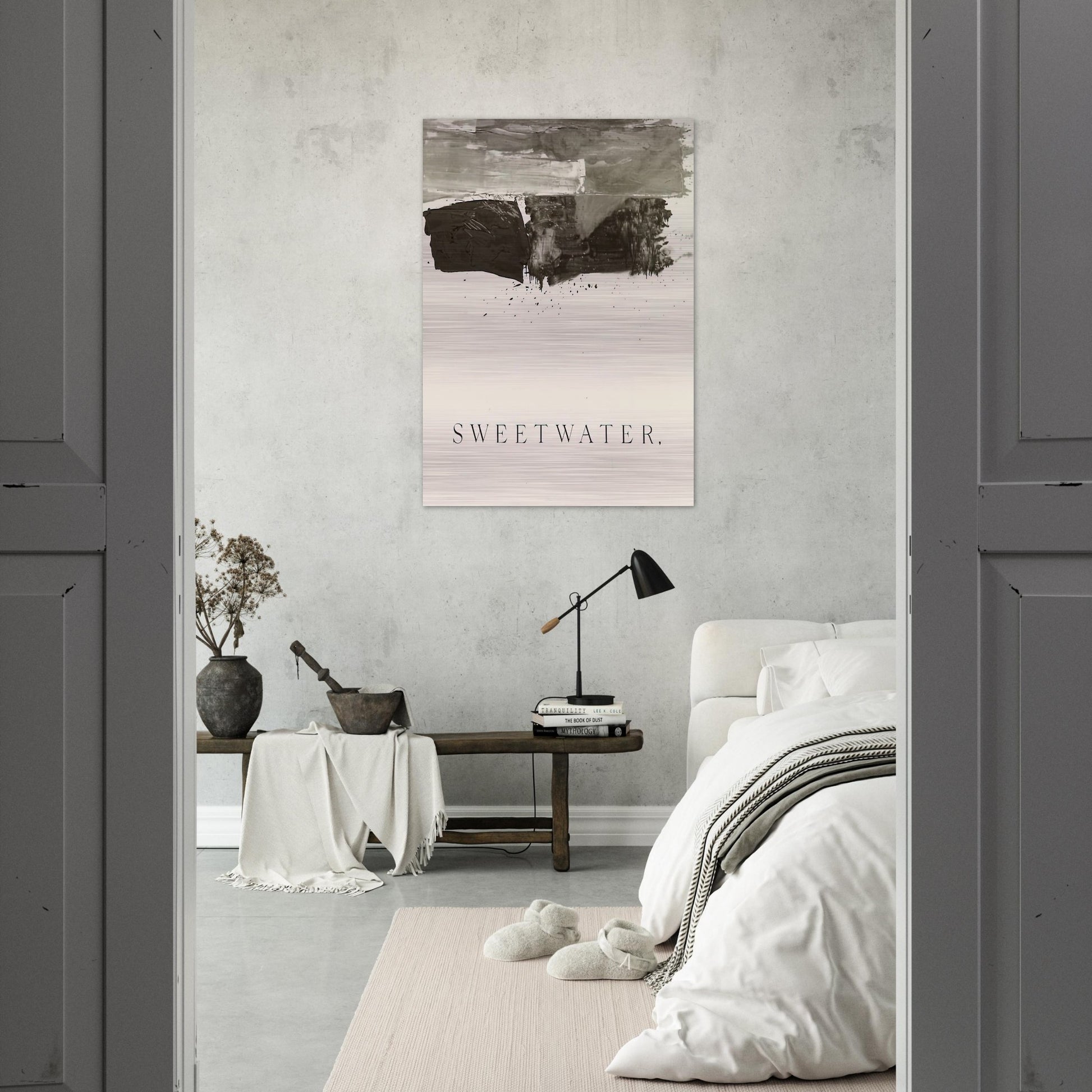SWEETWATER 1959 - Edward Ruscha Brushed Aluminum Print - 70x100 cm / 28x40 inches | Edward Ruscha Aluminum Print | Edward Ruscha Prints