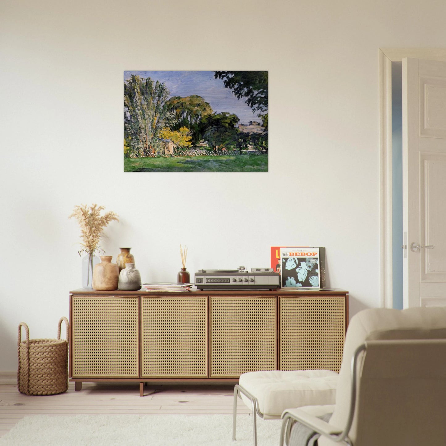 The Trees of Jas de Bouffan - Paul Cézanne Brushed Aluminum Print - 70x100 cm / 28x40 inches | Paul Cézanne Aluminum Print | Paul Cézanne Prints