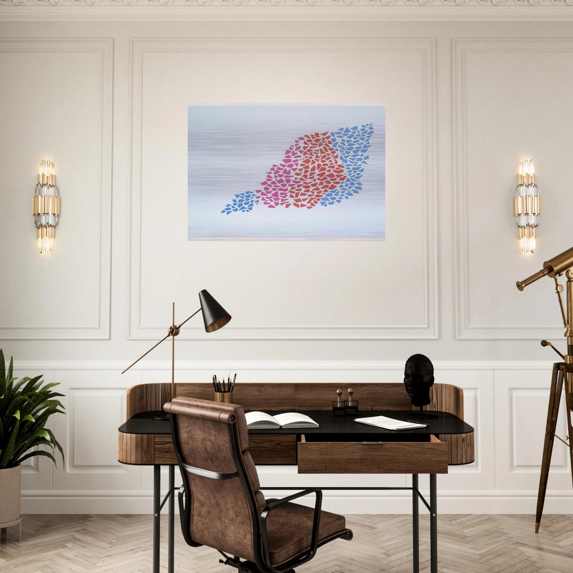 Confetti Pattern Portfolio #2 - 1973 - Robert Goodnough Brushed Aluminum Print - 70x100 cm / 28x40 inches | Robert Goodnough Aluminum Print | Robert Goodnough Prints