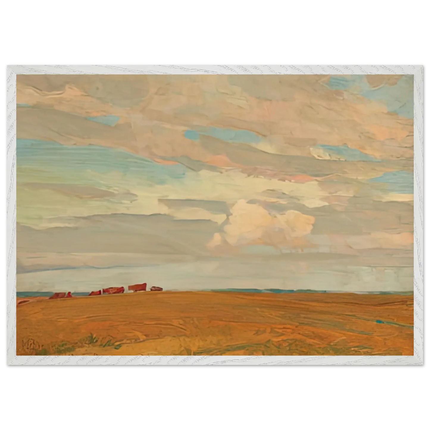 Maynard Dixon - PRAIRIE SAND HILL CAMP MAY 1921 1921 Wall art - A3 (29.7 x 42  cm) - Premium Wooden Framed Poster With Fine Art Paper - Wood frame