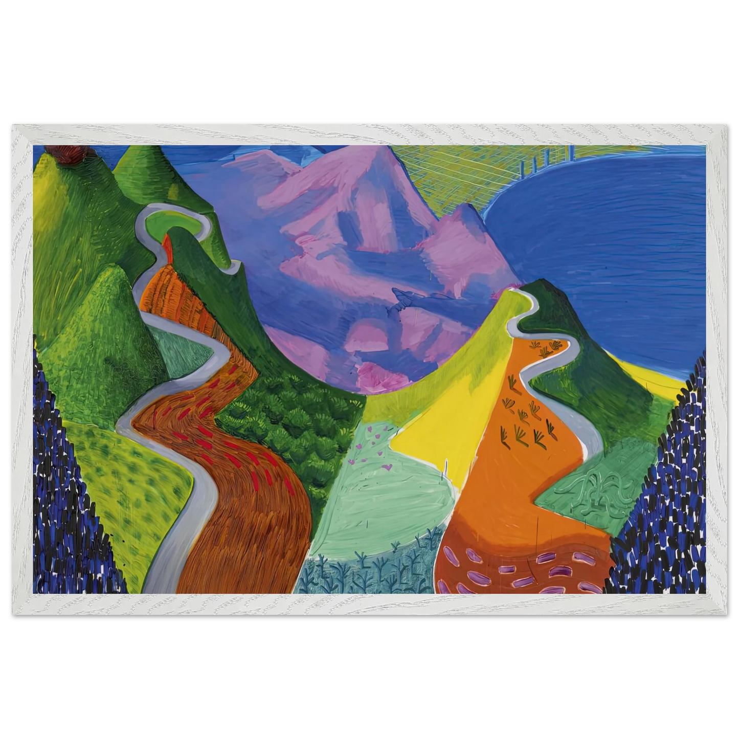 David Hockney - David Hockney Wall art - 35x35 cm / 14x14 inches - Fine Art Poster-canvas - -