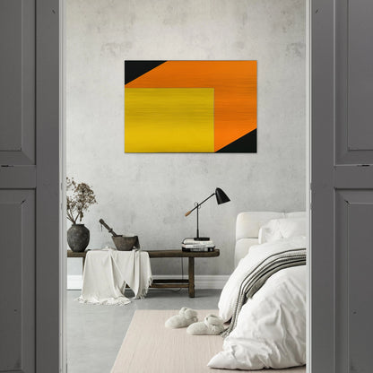 Yellow Orange - Ellsworth Kelly Brushed Aluminum Print - 70x100 cm / 28x40 inches | Ellsworth Kelly Aluminum Print | Ellsworth Kelly Prints