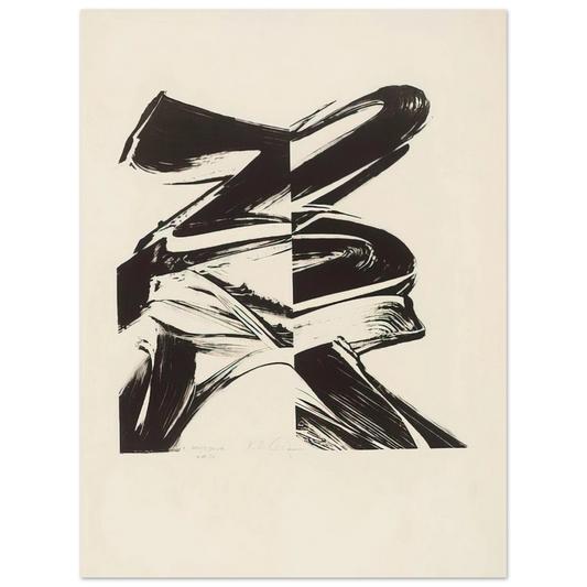 Karl Otto Gotz - Untitled From a Laugh without Mouth  75x100 cm / 30x40inches Fine Art Poster