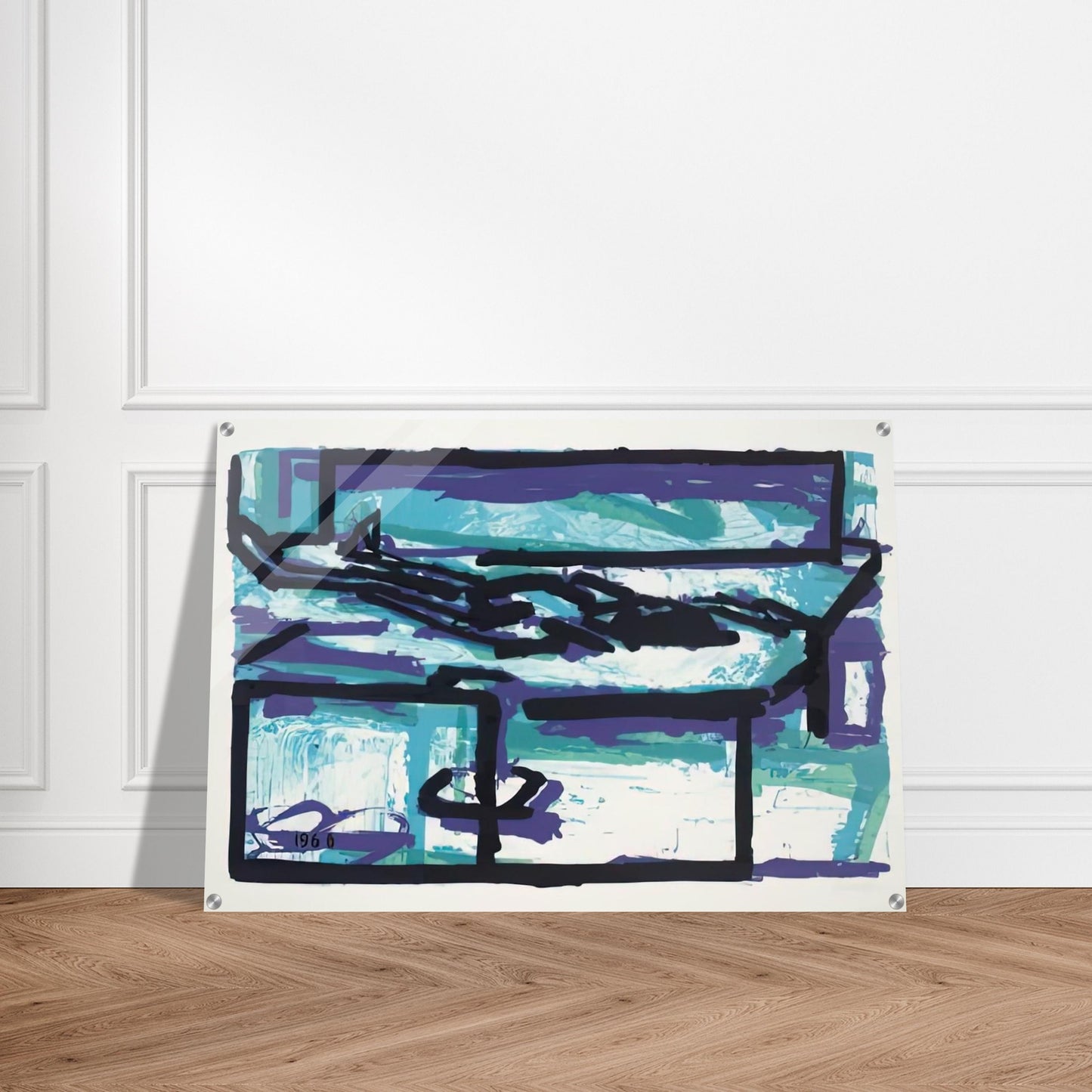 RECLINING FIGURE I - Frank Auerbach Acrylic Print - 70x100 cm / 28x40″ inches