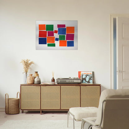 Untitled V - 1967 - Piero Dorazio Brushed Aluminum Print - 70x100 cm / 28x40 inches | Piero Dorazio Aluminum Print | Piero Dorazio Prints