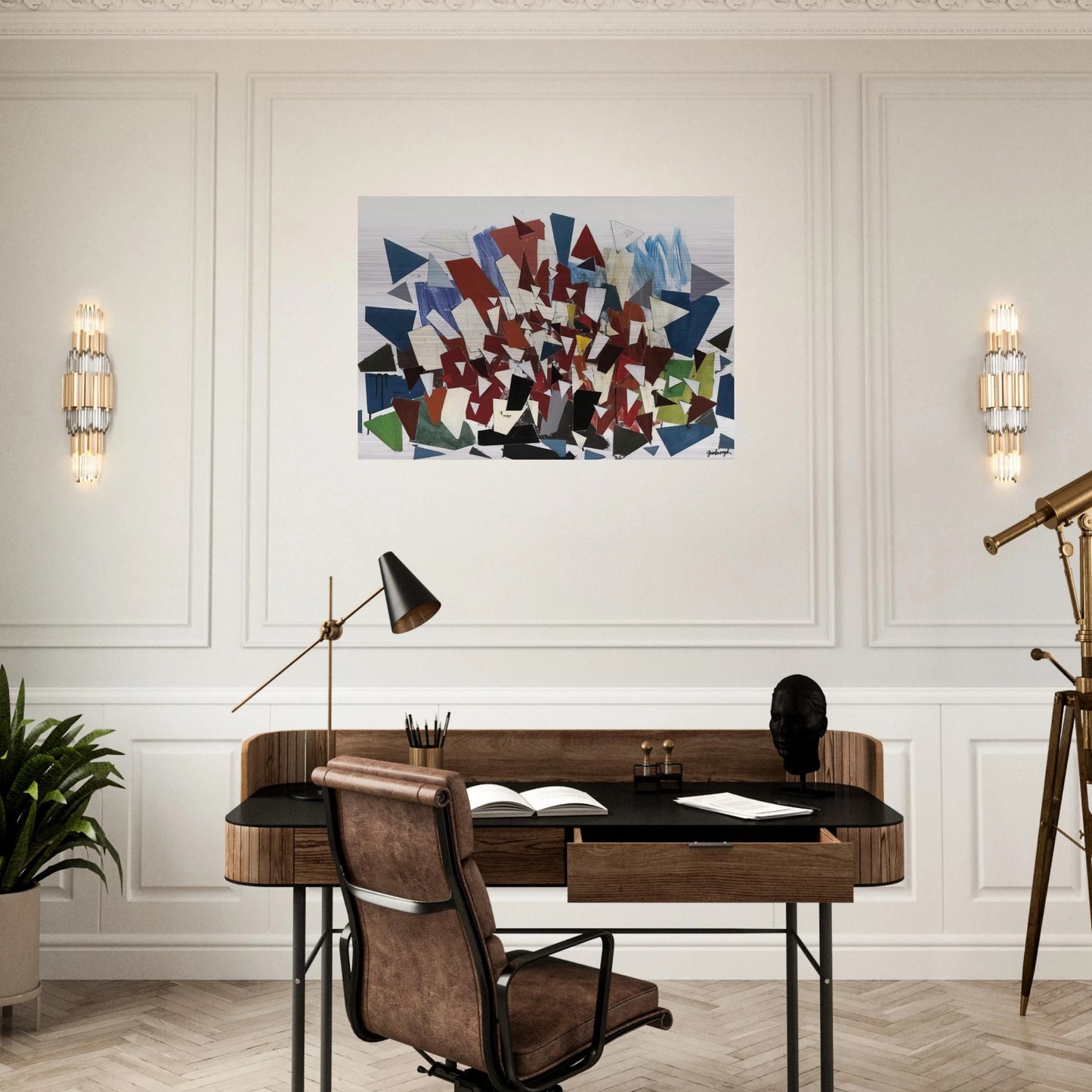 7--7--N - 1992 - Robert Goodnough Brushed Aluminum Print - 70x100 cm / 28x40 inches | Robert Goodnough Aluminum Print | Robert Goodnough Prints
