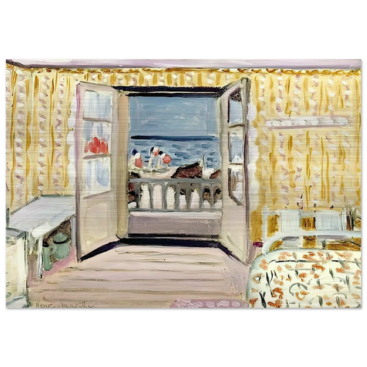 INTERIOR JULY 14TH ETRETAT 1920 - Henri Matisse Brushed Aluminum Print - 70x100 cm / 28x40 inches | Henri Matisse Aluminum Print | Henri Matisse Prints