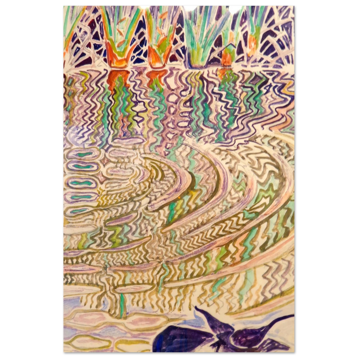Walter Inglis Anderson - Walter Anderson Wall art - 40x50 cm / 16x20 inches - Premium Wooden Framed Poster With Fine Art Paper-canvas - White frame