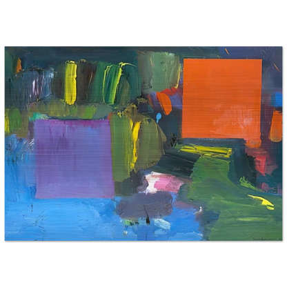Renate s Nantucket - Hans Hofmann Brushed Aluminum Print - 70x100 cm / 28x40 inches | Hans Hofmann Aluminum Print | Hans Hofmann Prints